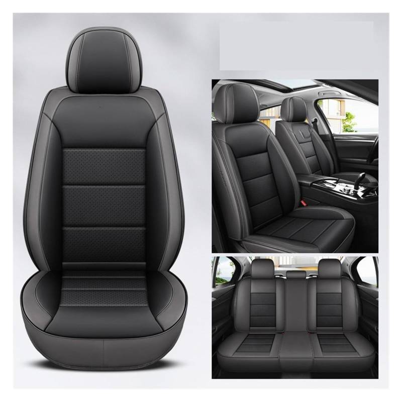 VBVGMZAS Auto Sitzbezüge Leder Universal Autositzbezüge Komplettset Für Benz W204 Zubehör Sitzbezüge Auto(5 PCS 7) von VBVGMZAS