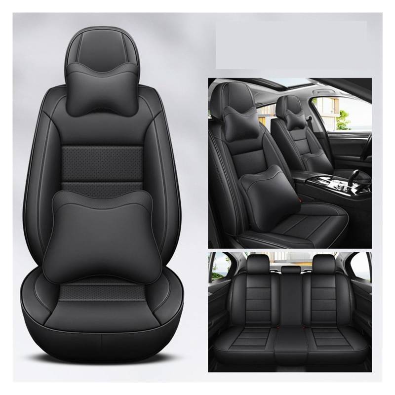 VBVGMZAS Auto Sitzbezüge Leder Universal Autositzbezüge Komplettset Für Mazda 6 Zubehör Sitzbezüge Auto(7 PCS 1) von VBVGMZAS