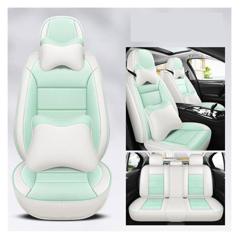 VBVGMZAS Auto Sitzbezüge Leder Universal Autositzbezüge Komplettset für VW für Passat B6 Zubehör Sitzbezüge Auto(7 PCS 10) von VBVGMZAS