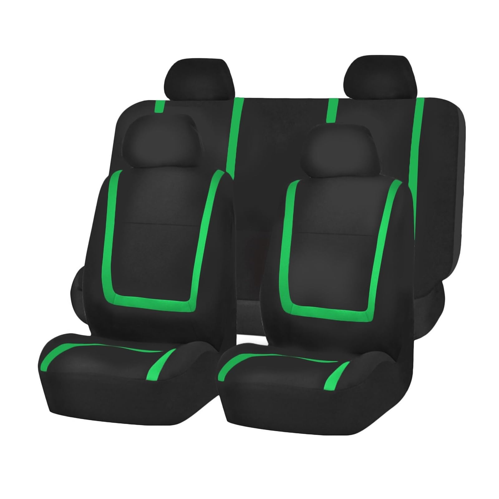 VBVGMZAS Auto Sitzbezüge Stoff-Autositzbezüge für Hyundai für Elantra für Santa Fe für Kona I40 Getz für Palisade für Terracan Autokissen Sitzbezüge Auto(5Seats-Green) von VBVGMZAS
