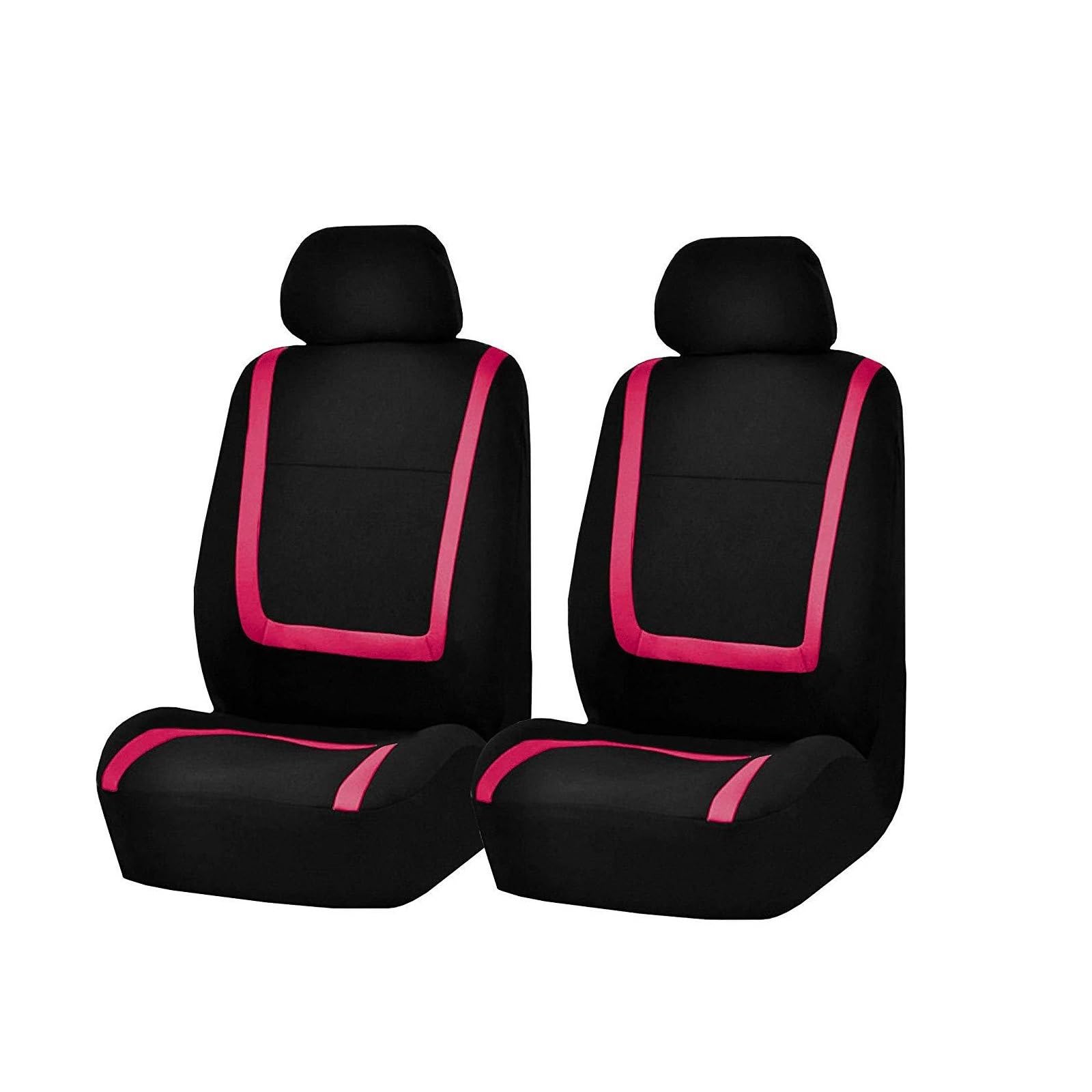 VBVGMZAS Auto Sitzbezüge Stoff Autositzbezüge für Hyundai für I30 für Creta für Tucson für Ix35 für Solaris Terracan Autokissen Sitzbezüge Auto(2Seats-Pink) von VBVGMZAS
