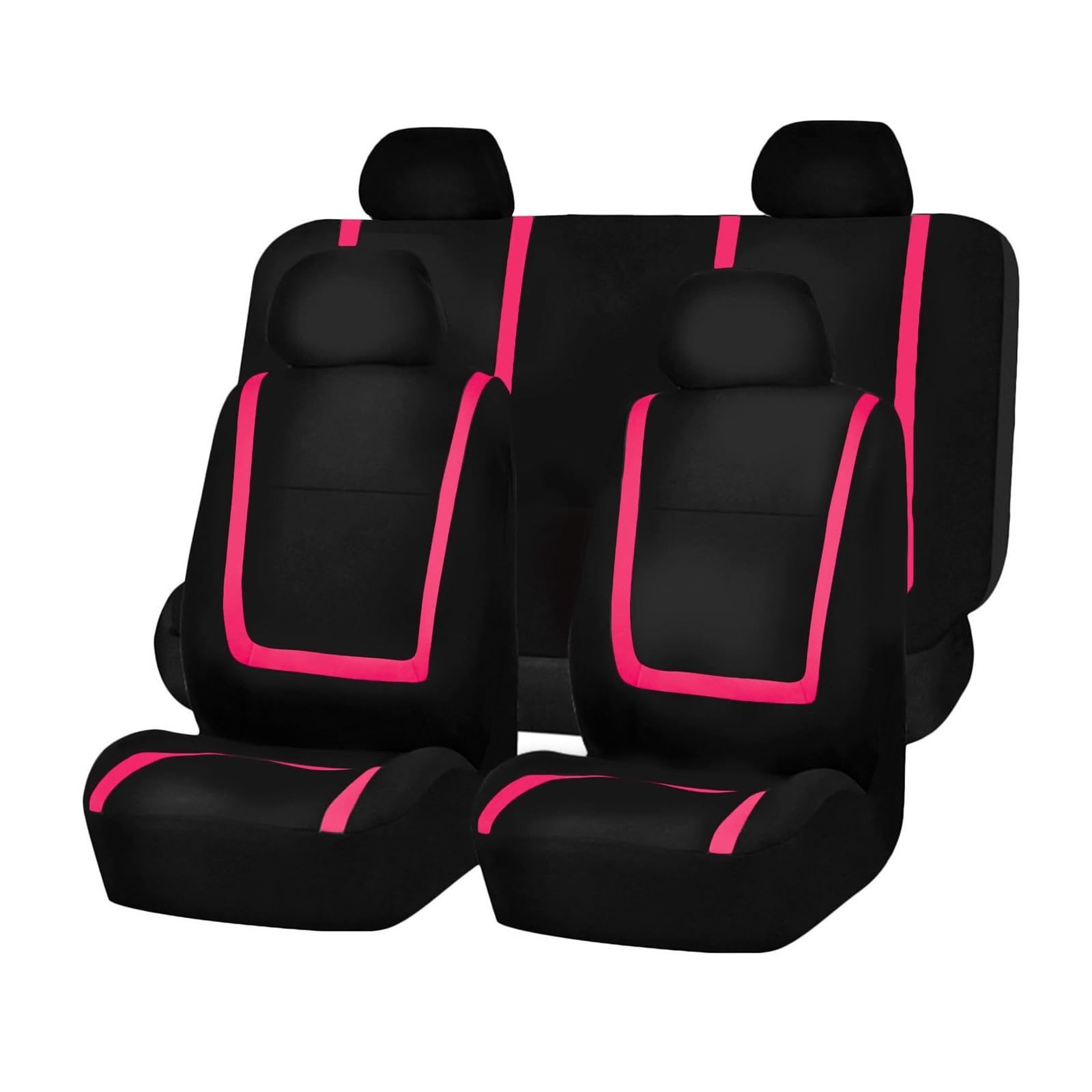 VBVGMZAS Auto Sitzbezüge Stoff Autositzbezüge für Nissan für Qashqai X für Trail 350z für Altima für Juke für Lannia Nv200 für Pathfinder Sitzbezüge Auto(5Seats-Pink) von VBVGMZAS