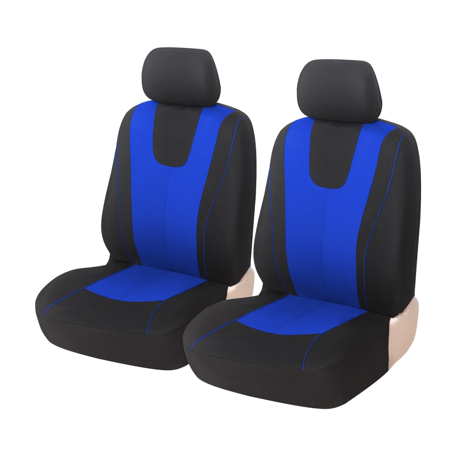 VBVGMZAS Auto Sitzbezüge Stoffschutzkissen Autositzbezüge für Nissan für NV200 für Pathfinder für Rogue für Sentra für Serena Sitzbezüge Auto(2Seats-Blue) von VBVGMZAS
