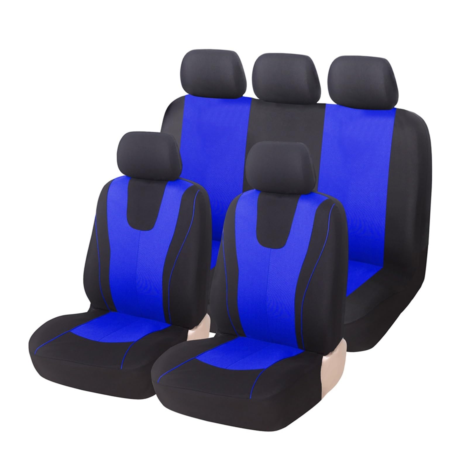 VBVGMZAS Auto Sitzbezüge Stoffschutzkissen Autositzbezüge für Nissan für NV200 für Pathfinder für Rogue für Sentra für Serena Sitzbezüge Auto(5Seats-Blue) von VBVGMZAS