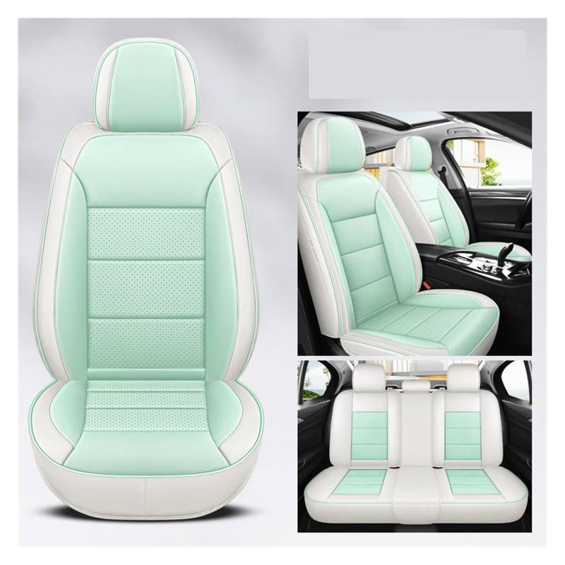 VBVGMZAS Auto Sitzbezüge Universal-Autositzbezüge Aus Leder, Komplettes Set Für A5-Zubehör Sitzbezüge Auto(5 PCS 10) von VBVGMZAS