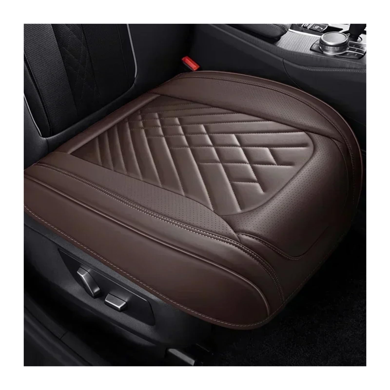 VBVGMZAS Auto Sitzbezüge Vollständige Abdeckung Autositzbezug Kissen für Toyota für FJ für Cruiser für Mark X für Premio Autozubehör Sitzbezüge Auto(Coffee 1 Seat) von VBVGMZAS