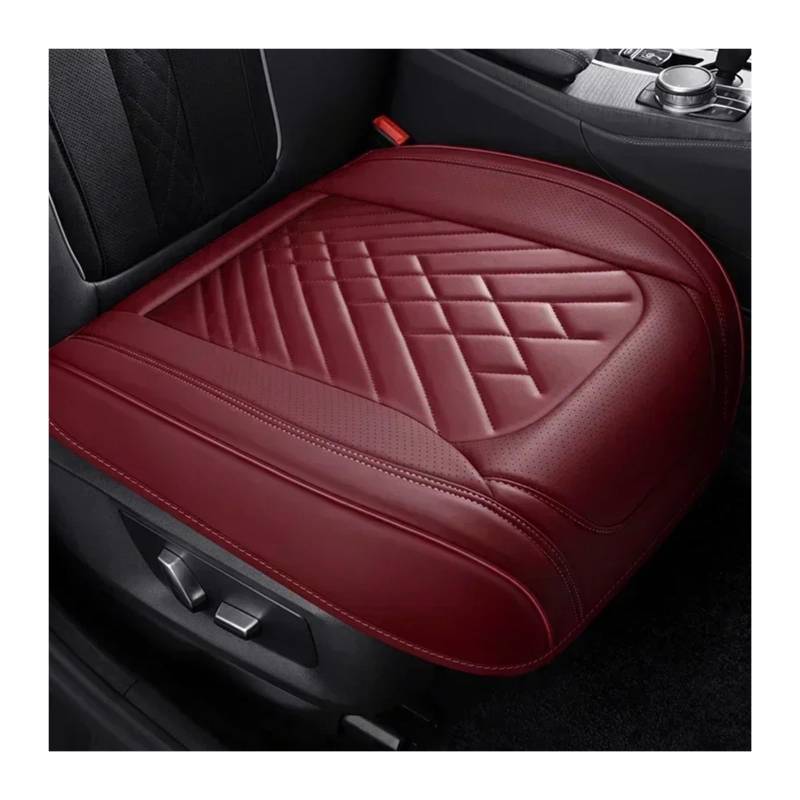 VBVGMZAS Auto Sitzbezüge Vollständige Abdeckung Autositzbezug Kissen für Toyota für FJ für Cruiser für Mark X für Premio Autozubehör Sitzbezüge Auto(Wine Red 1 Seat) von VBVGMZAS
