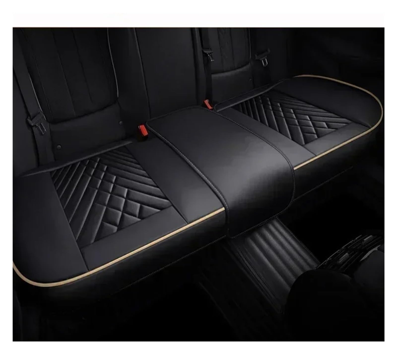 VBVGMZAS Auto Sitzbezüge Vollständige Abdeckung Autositzbezug Kissen für VW für Polo für Atlas für Jetta für Bora für EOS für Sharan UP Autozubehör Sitzbezüge Auto(Only Rear Seat 10) von VBVGMZAS