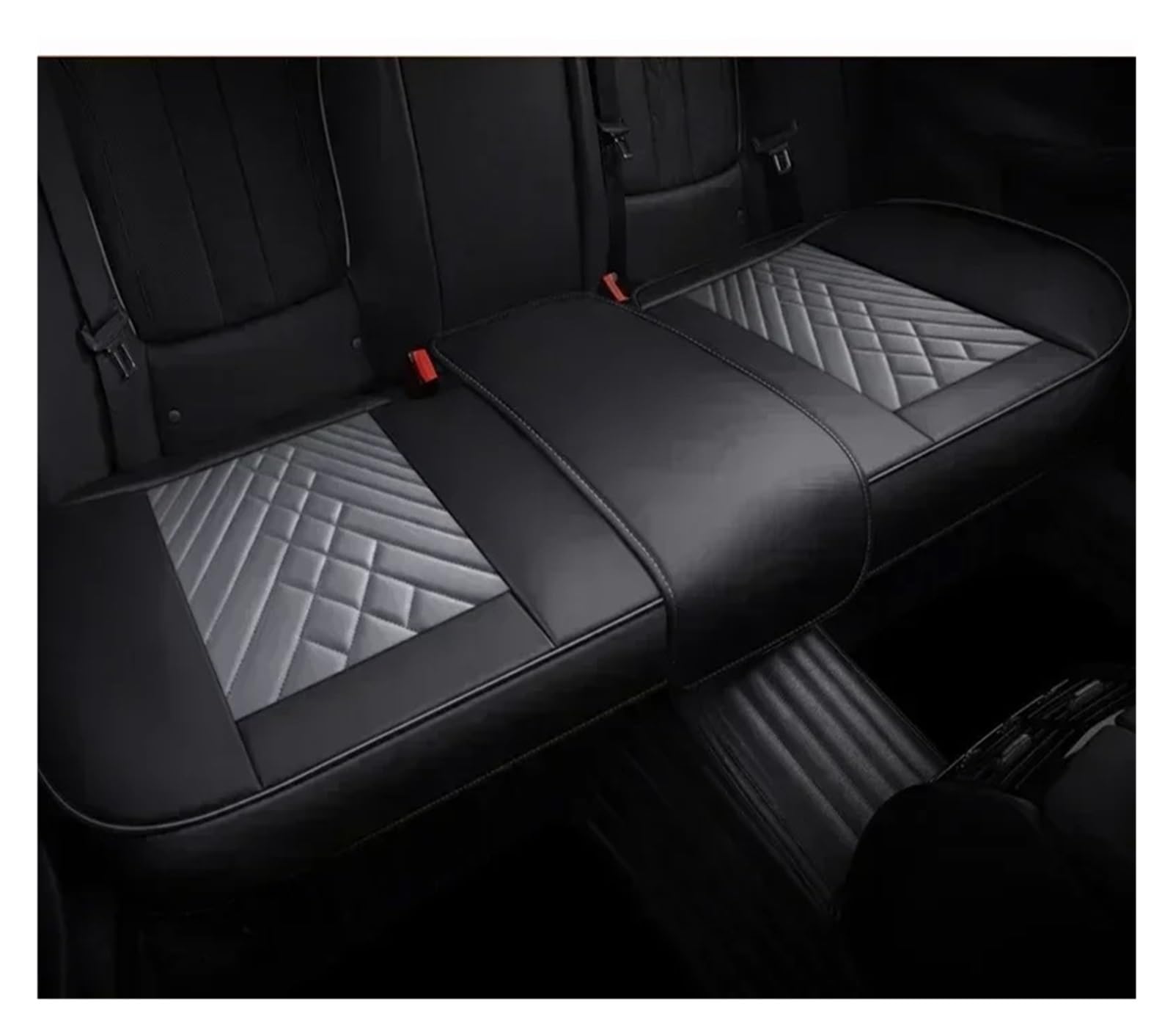 VBVGMZAS Auto Sitzbezüge Vollständige Abdeckung Autositzbezug Kissen für VW für Polo für Atlas für Jetta für Bora für EOS für Sharan UP Autozubehör Sitzbezüge Auto(Only Rear Seat 4) von VBVGMZAS