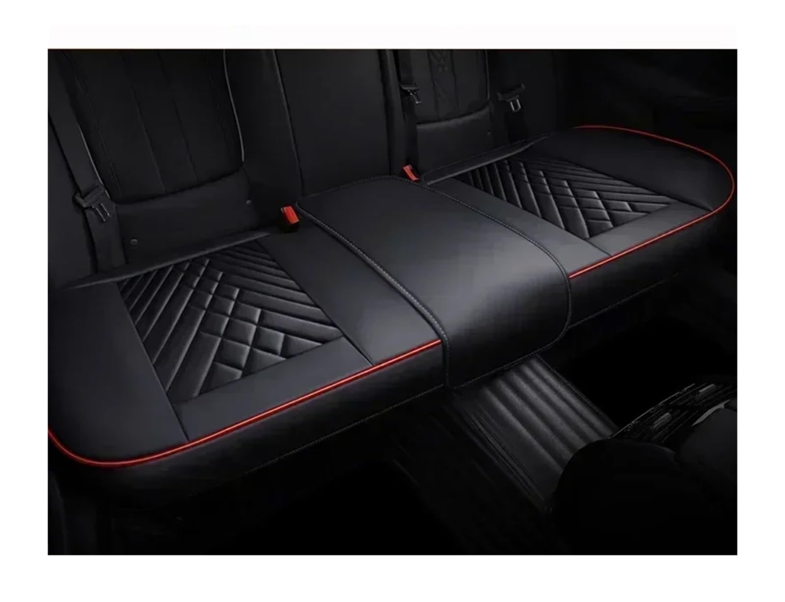 VBVGMZAS Auto Sitzbezüge Vollständige Abdeckung Pu-Leder-Autositzbezug-Kissen für OPEL für Antara für Corsa für Vectra B für Mokka Autozubehör Sitzbezüge Auto(Only Rear Seat 2) von VBVGMZAS