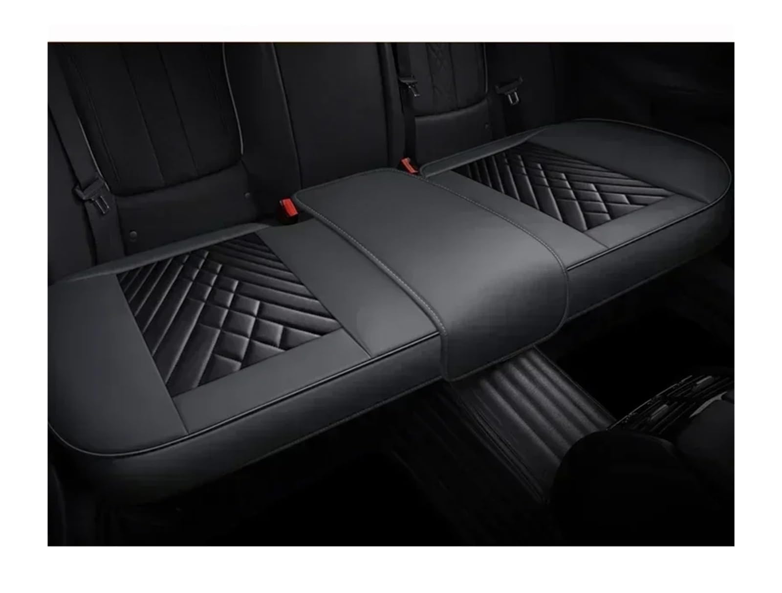VBVGMZAS Auto Sitzbezüge Vollständige Abdeckung Pu-Leder-Autositzbezug-Kissen für OPEL für Antara für Corsa für Vectra B für Mokka Autozubehör Sitzbezüge Auto(Only Rear Seat 3) von VBVGMZAS