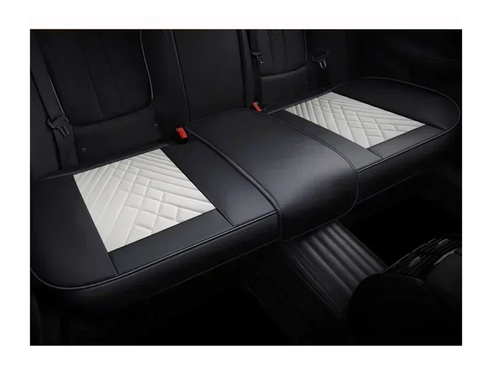 VBVGMZAS Auto Sitzbezüge Vollständige Abdeckung Pu-Leder-Autositzbezug-Kissen für OPEL für Antara für Corsa für Vectra B für Mokka Autozubehör Sitzbezüge Auto(Only Rear Seat 9) von VBVGMZAS