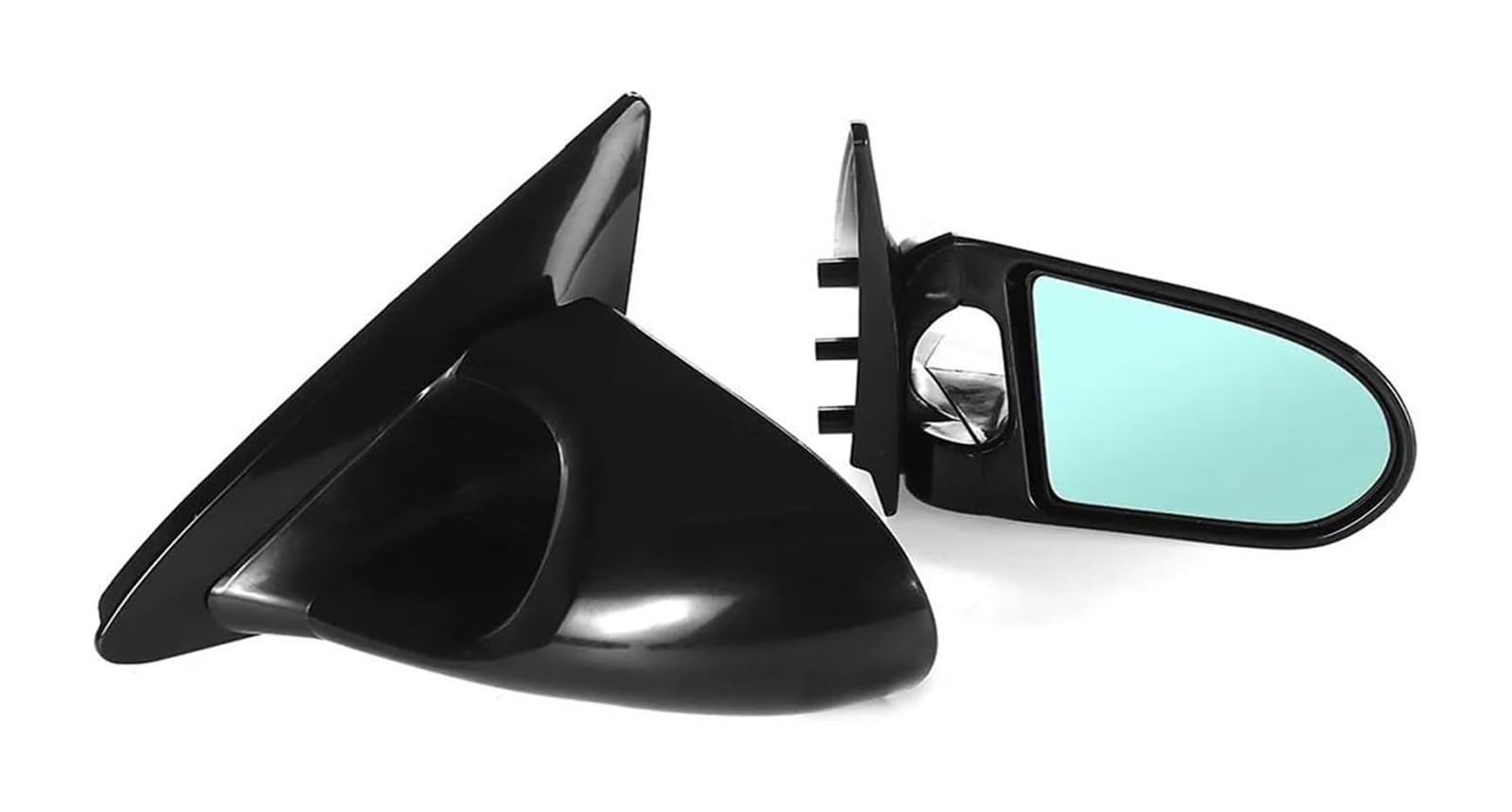 Außenspiegel Glas Für Civic Für 4-türige Für Limousine 1996 1997 1998 1999 2000 Löffelstil Verstellbarer Rückspiegel Autotür Seitenflügelspiegel 2 Stück(Schwarz) von VBVKEPENDZ