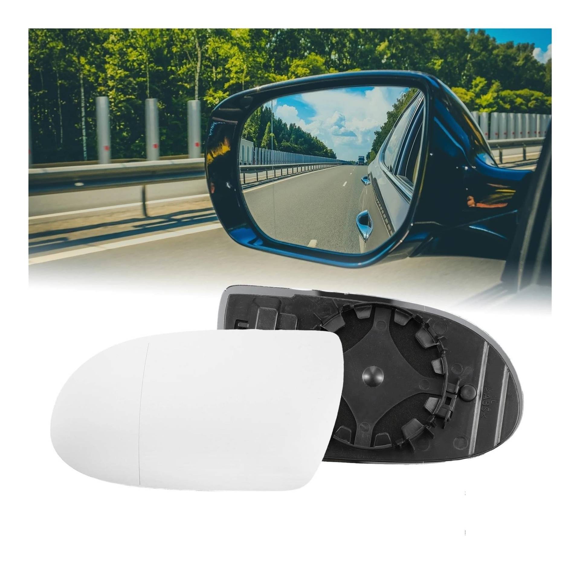 Außenspiegel Glas Für Mercedes Für B&enz Für R171 Für R230 SL SLK Auto Ersatzteile Auto Rückspiegel Fahrerseite Beheiztes Spiegelglas(Left) von VBVKEPENDZ