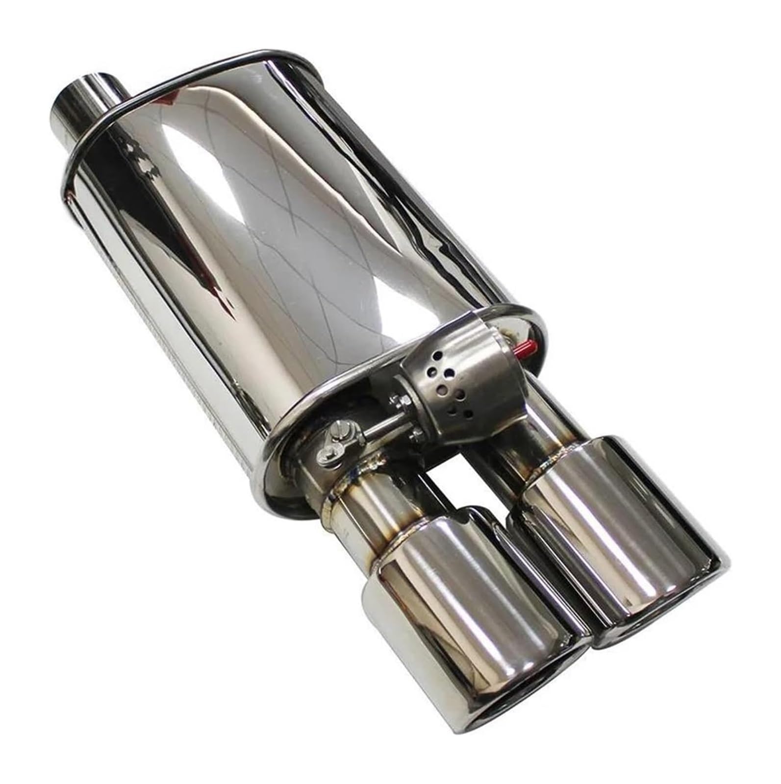 Auto Auspuffanlage Vakuumventil Steuerrohrsatz Variabler Schalldämpfer Edelstahl Universal 51 63 76 Mm Mit Düse Auspuffspitzen(RIGHT 76MM A) von VBVKEPENDZ