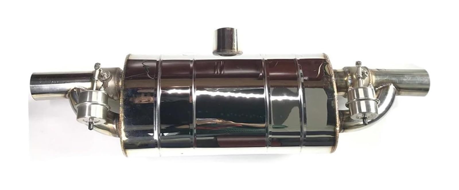 Auto Auspuffrohr Mit Variablem Ventil Schalldämpfer Fernbedienung/Vakuumpumpe Universell T-Form Eins Rein Zwei Raus 51/63/76 Mm Auspuffspitzen(76MM(3Inch)) von VBVKEPENDZ