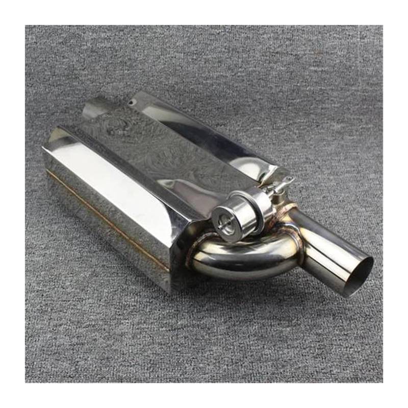 Auto Auspuffrohr Modifiziert Sport Soundventil Schalldämpfer Controller Edelstahl Universell Innendurchmesser 51 Mm, 63 Mm, 70 Mm, 76 Mm Auspuffspitzen(Right A) von VBVKEPENDZ