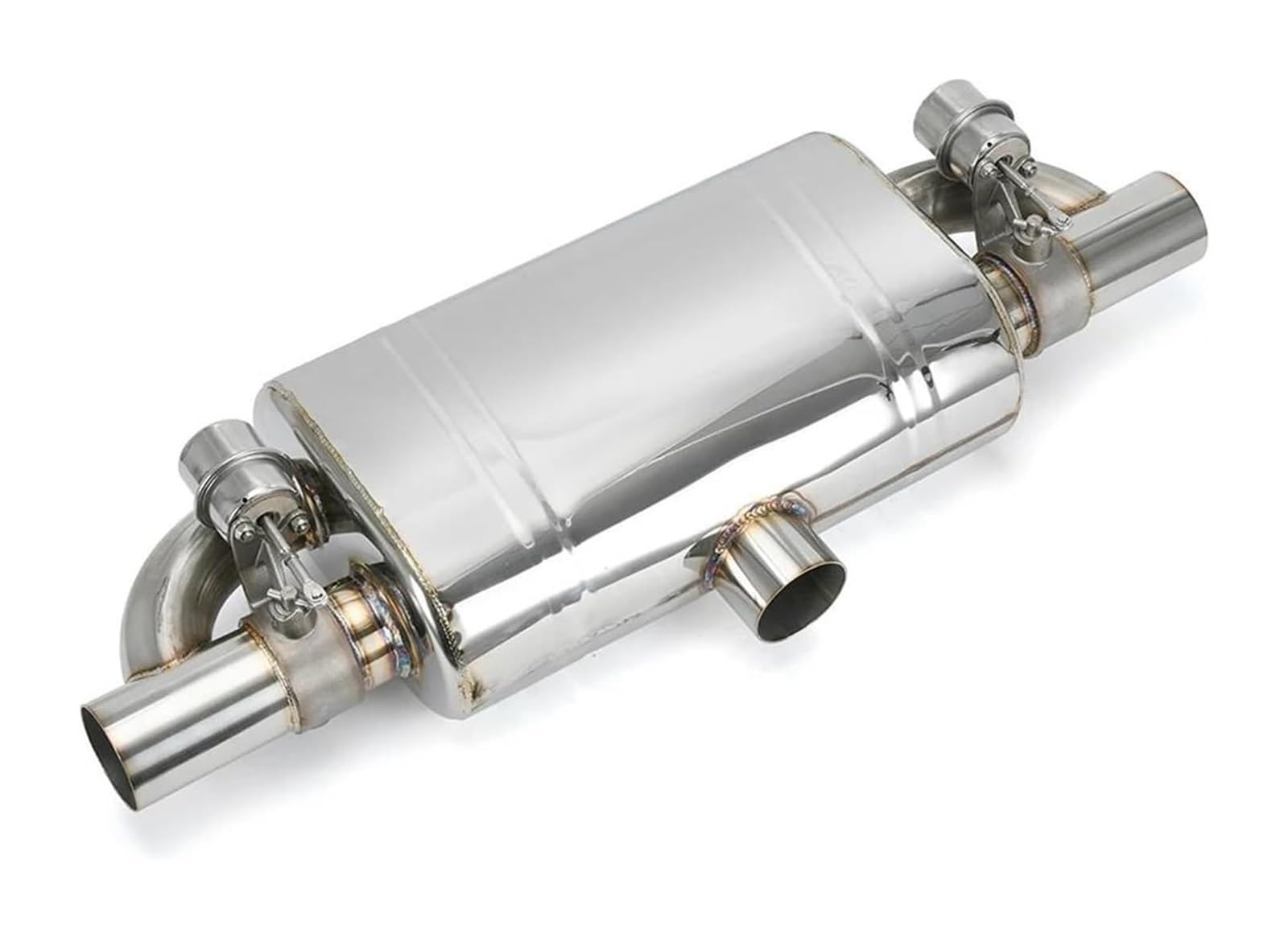 Auto Auspuffrohr Vakuumpumpe Schalldämpfer Mit Variablem Ventil Fernbedienung Edelstahl Universell T-Form Eins Rein Zwei Raus 63 Mm 76 Mm Auspuffspitzen(2.5in) von VBVKEPENDZ