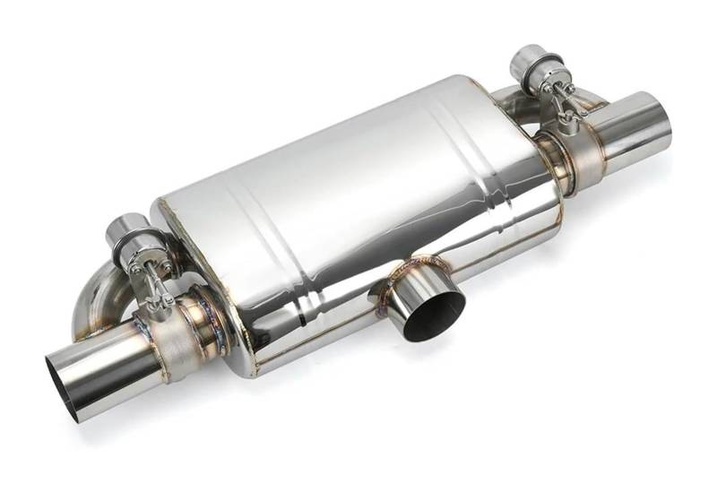 Auto Auspuffrohr Vakuumpumpe Schalldämpfer Mit Variablem Ventil Fernbedienung Edelstahl Universell T-Form Eins Rein Zwei Raus 63 Mm 76 Mm Auspuffspitzen(3.0in) von VBVKEPENDZ