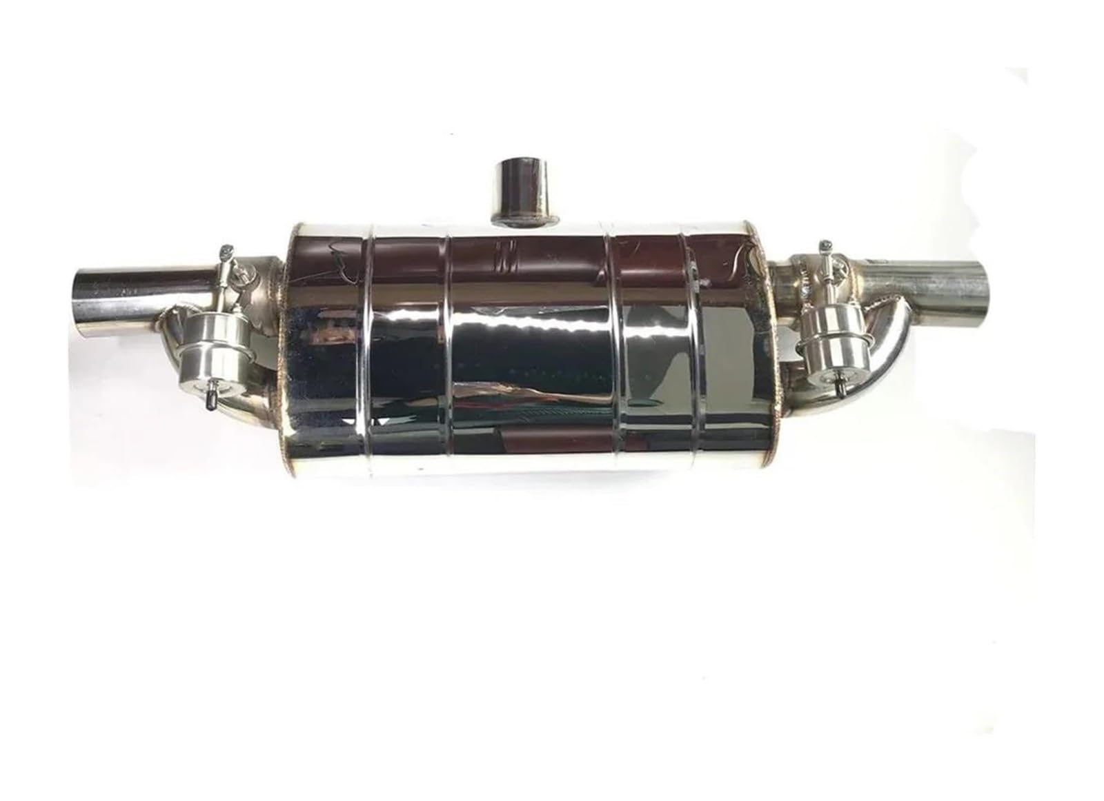 Auto Auspuffrohr Vakuumpumpe Schalldämpfer Mit Variablem Ventil Fernbedienung Edelstahl Universell T-Form Eins Rein Zwei Raus 63 Mm Auspuffspitzen(2.0 inch (51mm) A) von VBVKEPENDZ
