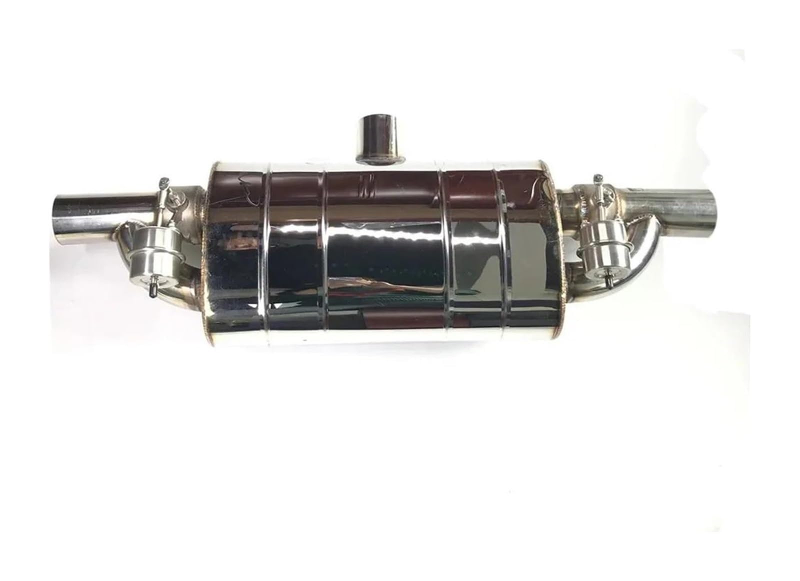 Auto Auspuffrohr Vakuumpumpe Schalldämpfer Mit Variablem Ventil Fernbedienung Edelstahl Universell T-Form Eins Rein Zwei Raus 63 Mm Auspuffspitzen(51 Body) von VBVKEPENDZ