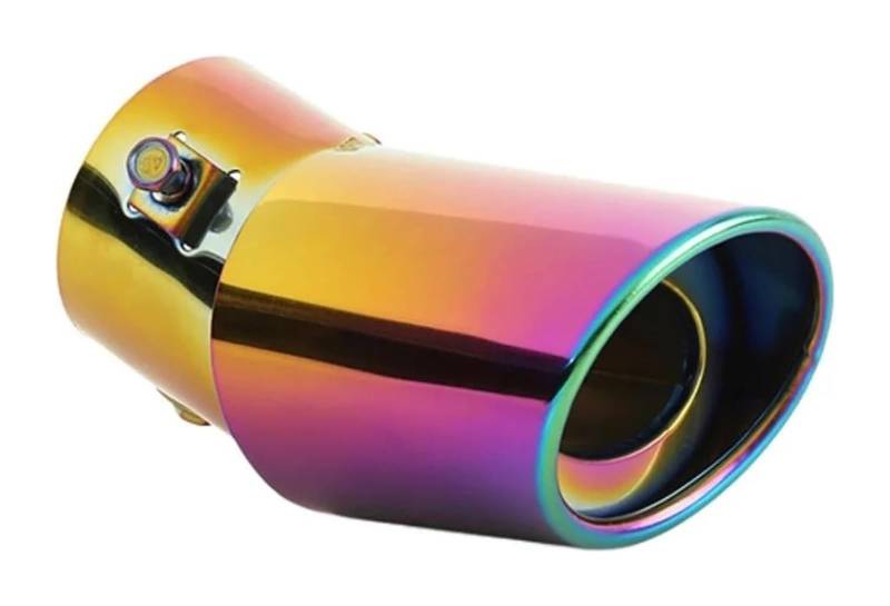 Auto-Auspuffspitze Edelstahl Schalldämpfer-Endrohr Zubehör Für 1,5 L 2,2 L Schnittstelle 63 Mm Einzelauslass Universelle Abdeckungen Auspuffspitzen von VBVKEPENDZ