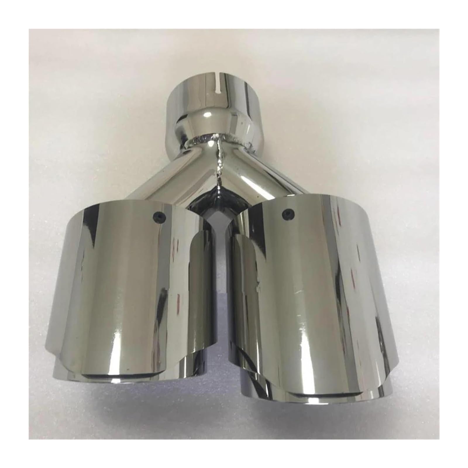 Auto Modifikation Edelstahl Universal Dual Zubehör Auspuffrohr Schalldämpfer Auspuffspitzen(60 IN-101 OUT) von VBVKEPENDZ