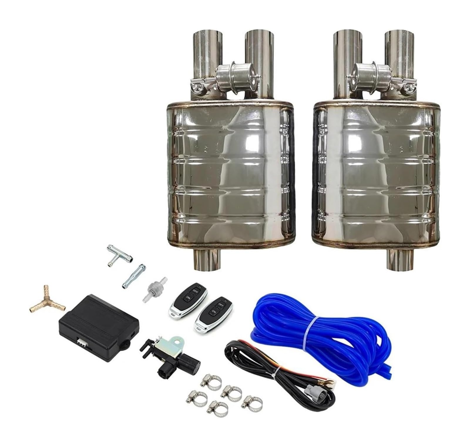 Auto Schalldämpfer Auspuff Sounds Ventil System Universal Elektrische Wasserdichte Fernbedienung Doppel 2/2.36/2.5/2.75/3 Zoll Auspuffspitzen(76mm with control) von VBVKEPENDZ