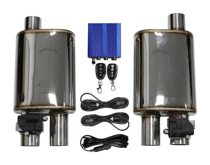 Auto Schalldämpfer Rostfrei Auspuffanlage Elektrische Ventilsteuerung Rohrsatz Einstellbarer Winkel Carbonspitze 1 Bis 2 Stück Auspuffspitzen(70MM A) von VBVKEPENDZ