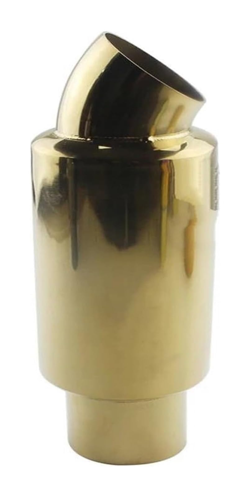 Auto Styling Auspuffanlage Schalldämpfer Endrohr Spitze Universal Edelstahl ID 51mm 63mm 76mm Auspuffspitzen(Golden 76MM) von VBVKEPENDZ
