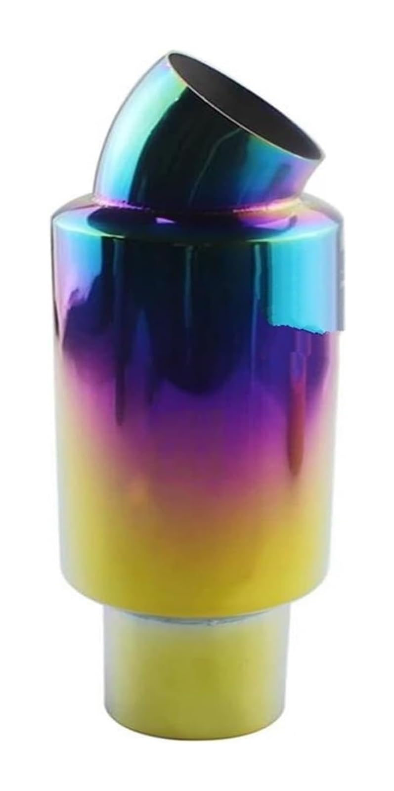 Auto Styling Auspuffanlage Schalldämpfer Endrohr Spitze Universal Edelstahl ID 51mm 63mm 76mm Auspuffspitzen(Multicolor 76MM) von VBVKEPENDZ