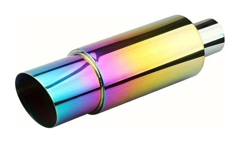 Automotive 1 Pcs Auspuffrohr Schalldämpfer Hinten Gerade Edelstahl System Ende Teil Universal Spitze Abdeckungen Borte Auspuffspitzen von VBVKEPENDZ