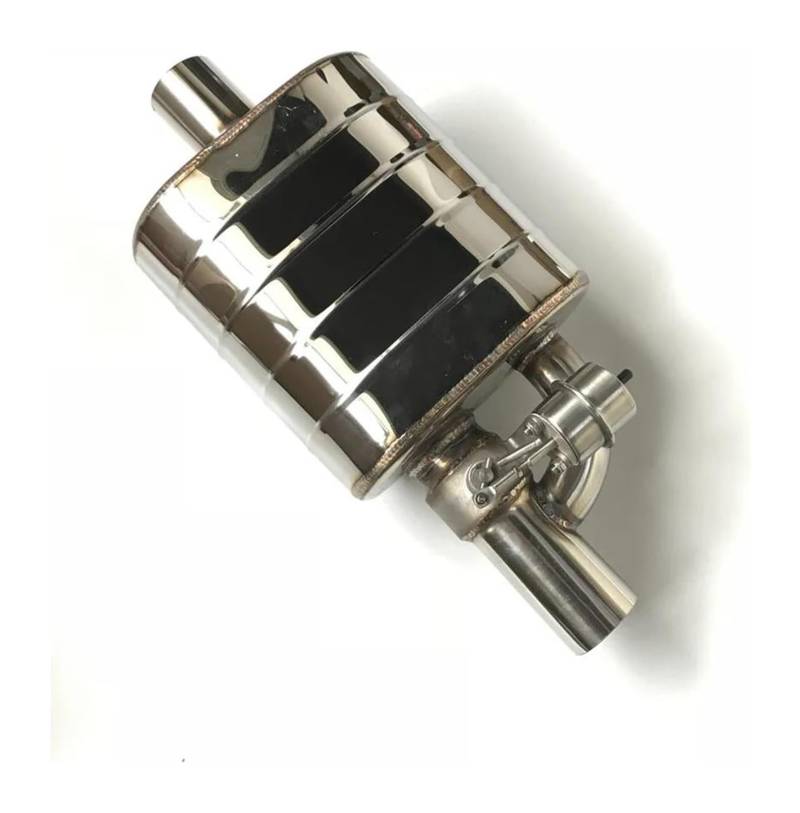 Autoventil Auspuffrohr Vakuumpumpe Variable Schalldämpfer Edelstahl Universal 51mm 63mm Prägung Fernbedienung Auspuffspitzen(76MM Muffler) von VBVKEPENDZ
