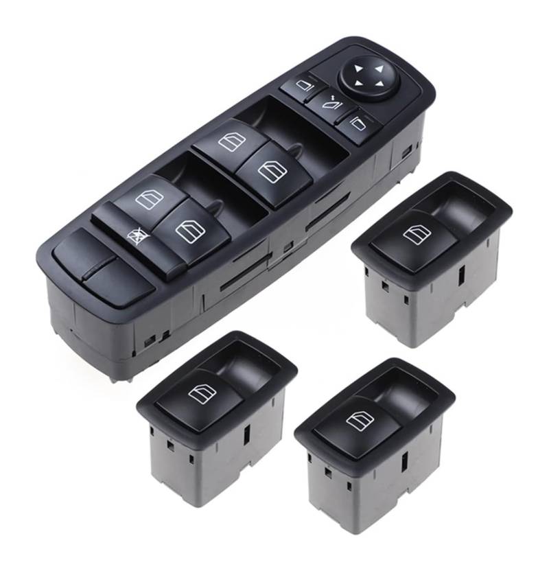 Fensterheber Schalter Für Mercedes W164 GL320 GL350 GL450 ML320 ML350 ML450 Fensterheberschalter Autozubehör A2518300290(Set 1) von VBVKEPENDZ