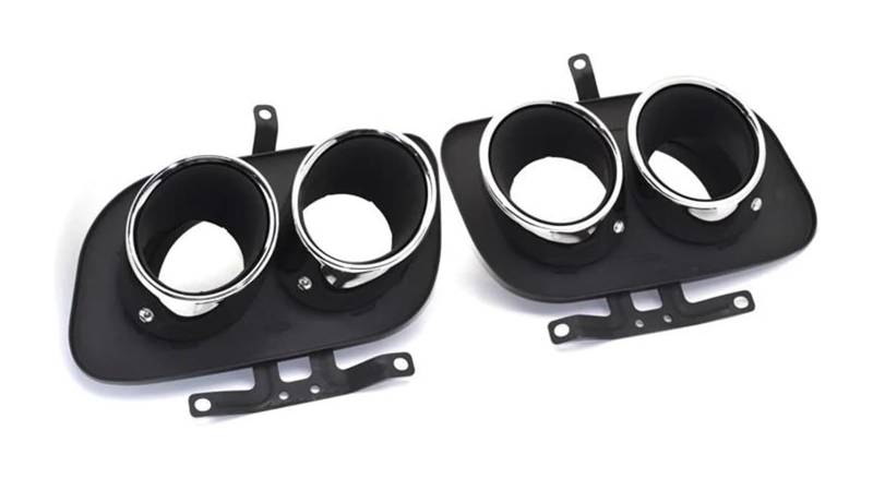Für 992 Für Carrera 2/4 /S /4S Quad Auto Auspuffblende 304 Edelstahl Schalldämpfer Spitze Endrohr Auspuffanlage Düsenspitzen Auspuffspitzen(Silber) von VBVKEPENDZ