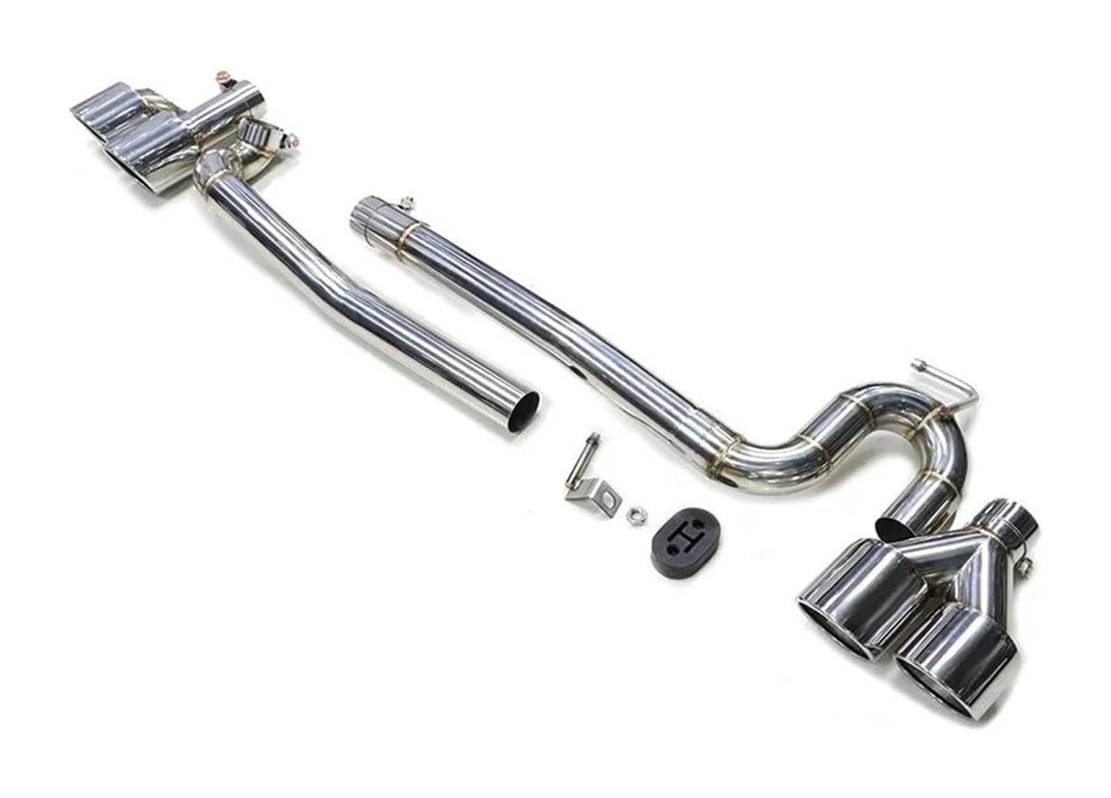 Für A3 A4 Für Sportback Bis Zu Für S3 S4 2013-2017 304 Edelstahl Auto Auspuff Spitze Auspuffanlage Düsenrohr Auspuffspitzen(Silber) von VBVKEPENDZ