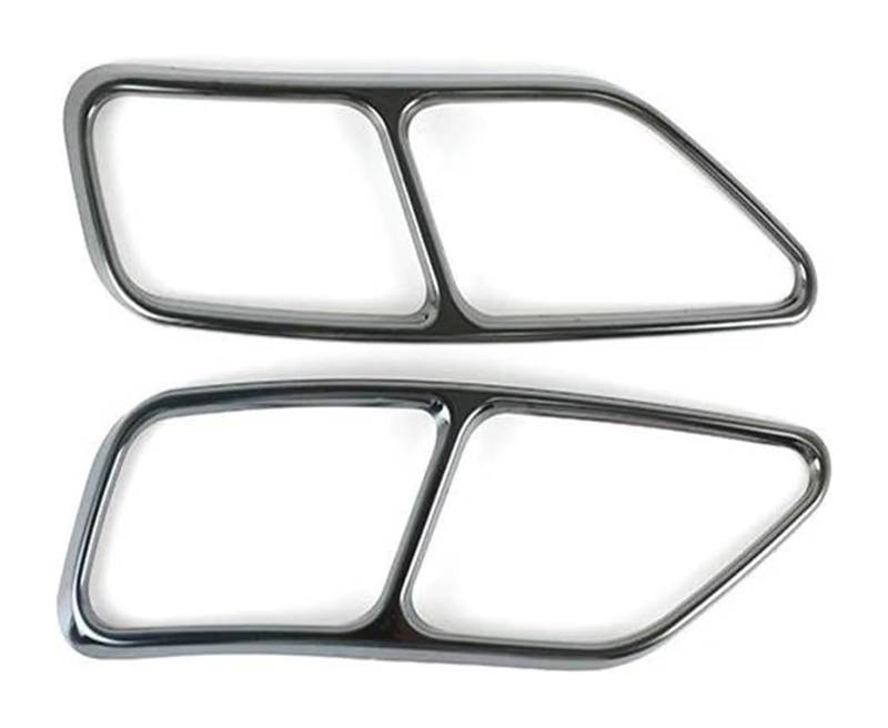 Für A4 B9 2020 2021 Auto-Endrohr Auspuffauslass Schalldämpferrohrabdeckung Verkleidung Außenzubehör Auspuffspitzen von VBVKEPENDZ