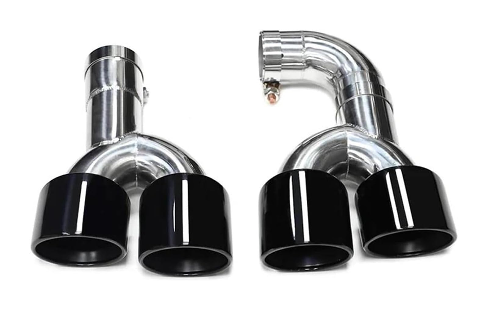 Für B&MW X3 G01 X4 G02 2022+ Für X3M X4M Quad Auto Stoßstange Auspuffanlage Düse Schalldämpfer Spitze Endrohr Auspuffspitzen(Black B) von VBVKEPENDZ