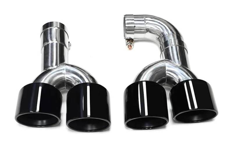 Für B&MW X3 G01 X4 G02 2022+ Für X3M X4M Quad Auto Stoßstange Auspuffanlage Düse Schalldämpfer Spitze Endrohr Auspuffspitzen(Black B) von VBVKEPENDZ