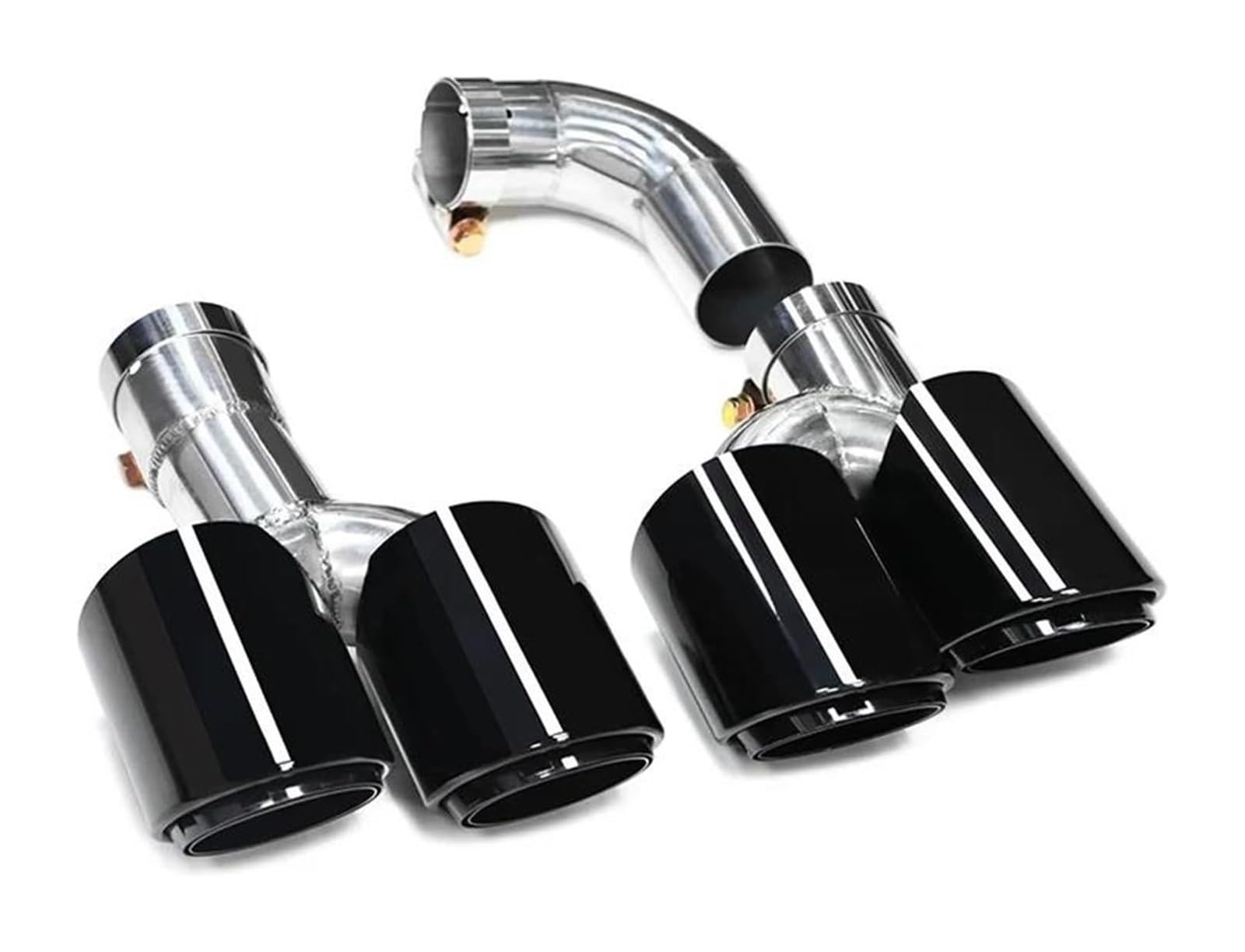 Für B&MW X3 G01 X4 G02 2022+ Für X3M X4M Quad Auto Stoßstange Auspuffanlage Düse Schalldämpfer Spitze Endrohr Auspuffspitzen(Black a) von VBVKEPENDZ