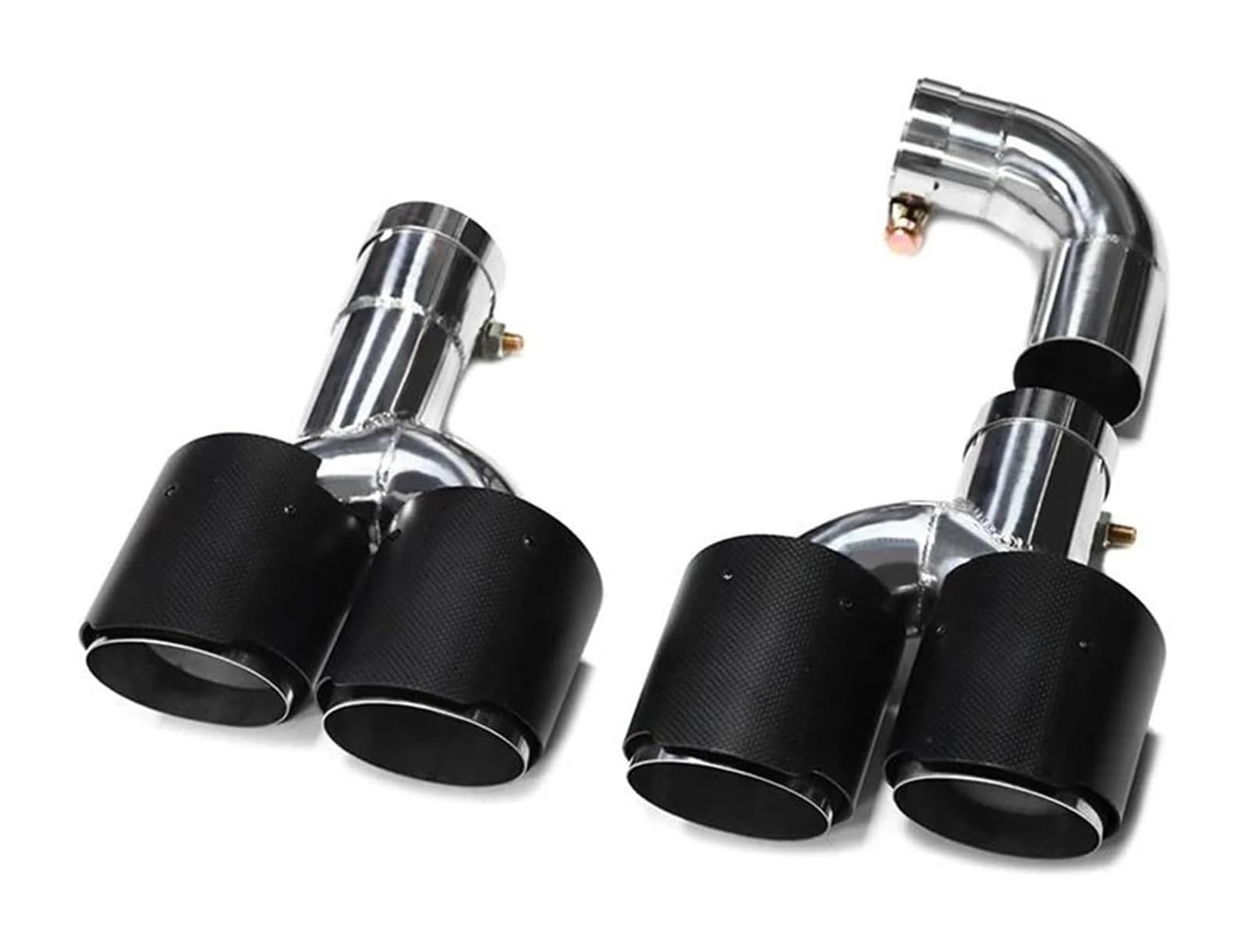 Für B&MW X3 G01 X4 G02 2022+ Für X3M X4M Quad Auto Stoßstange Auspuffanlage Düse Schalldämpfer Spitze Endrohr Auspuffspitzen(Carbon C) von VBVKEPENDZ