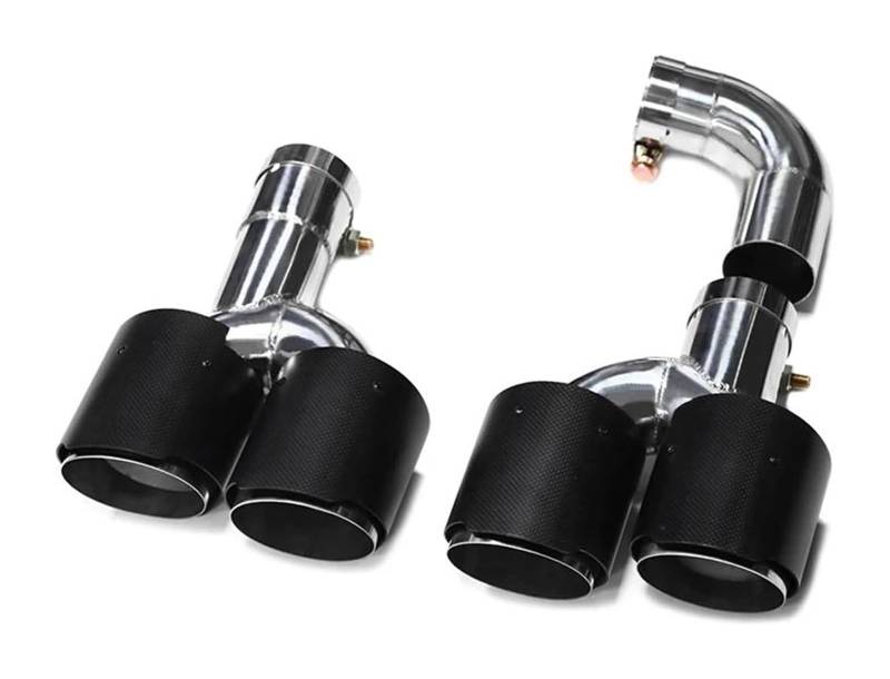 Für B&MW X3 G01 X4 G02 2022+ Für X3M X4M Quad Auto Stoßstange Auspuffanlage Düse Schalldämpfer Spitze Endrohr Auspuffspitzen(Carbon C) von VBVKEPENDZ