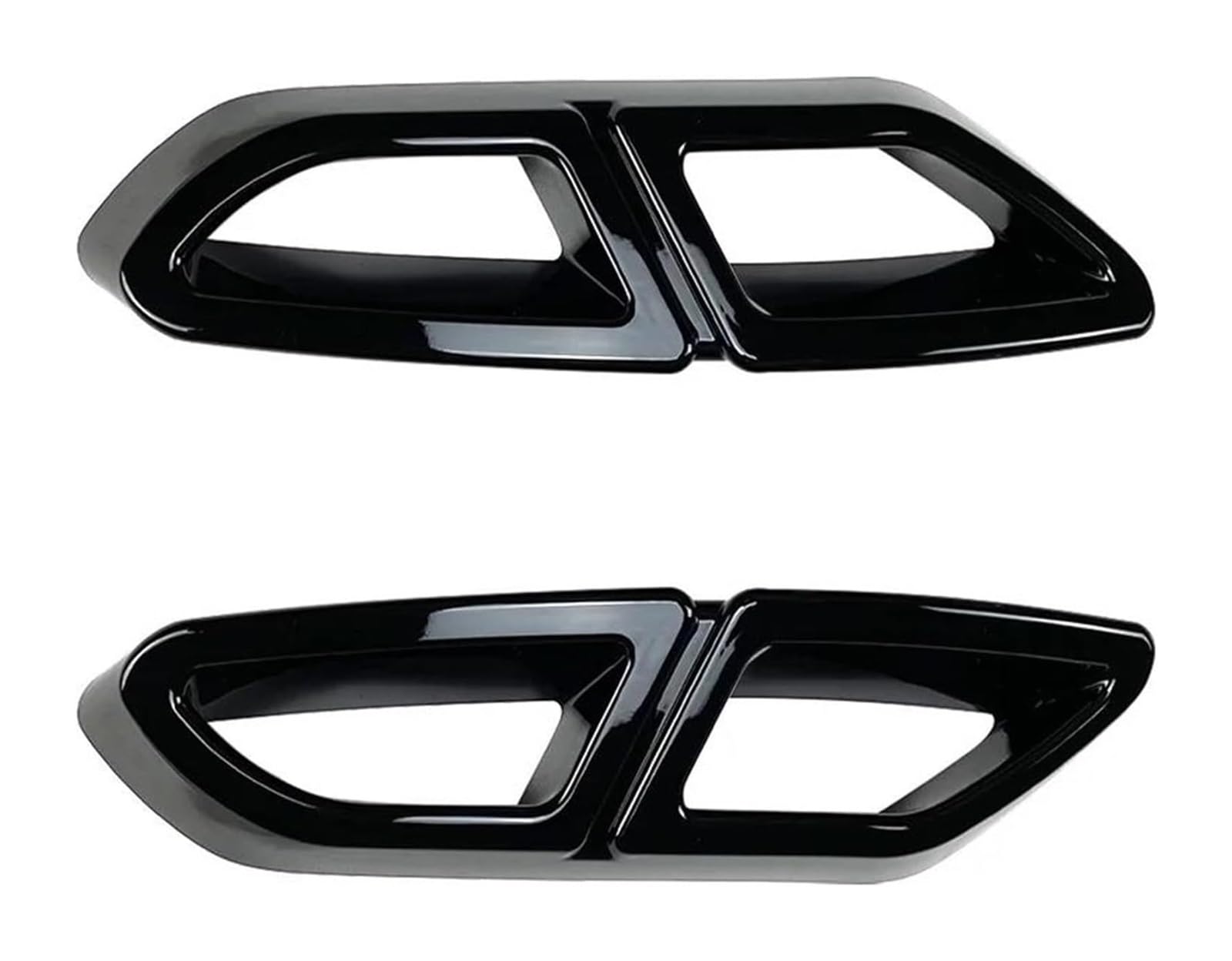 Für VW Für Magotan Für p&assat B8 2016-2019 Hecklippe Stoßstange Spoiler Auto Heckkehle Rahmen Auspuffrohrverkleidung Diffusor Auspuffspitzen(Glossy Silver) von VBVKEPENDZ