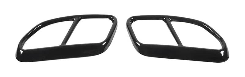 Für Volvo XC60 2014 2015 2016 2017 Edelstahl Schwarz Auto Hinten Doppel Auspuff Schalldämpfer Rohr Abdeckung Kehle Auspuffspitzen von VBVKEPENDZ