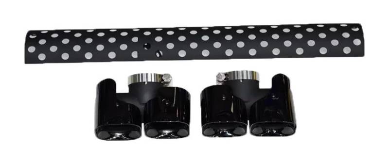 Hinten Schwanz Edelstahl Vier Outlet Schalldämpfer Auspuffrohr Spitze Abdeckungen Borte Für Defender 90 110 2020-2024 Auspuffspitzen von VBVKEPENDZ