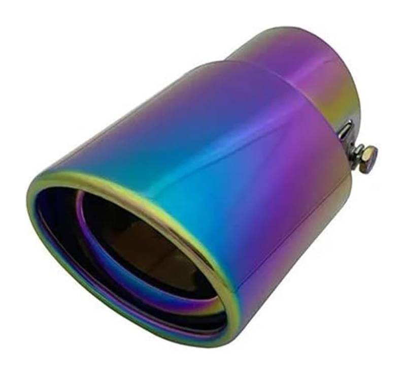 Universal Auto Auspuff Schalldämpfer Spitze Runde Edelstahl Schwanz Hinten Rohr Abdeckungen Borte 1 Pcs Auspuffspitzen von VBVKEPENDZ