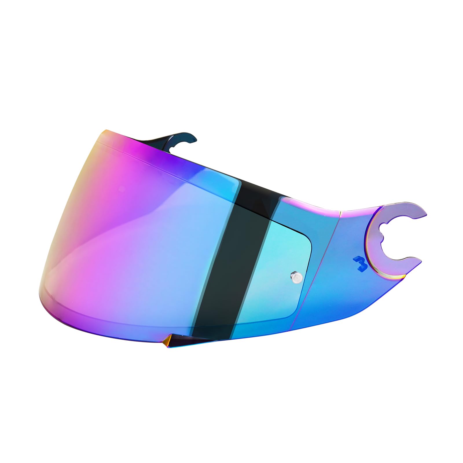 Helmvisier für Shark D Skwal D-Skwal 2 Spartan,Motorradhelm Visier,Motorrad Windschutz Helm Objektiv Visier,Integralhelm Visier UV-Beständig,Motorradhelm Visier Ersatz (Regenbogen) von VCOROS