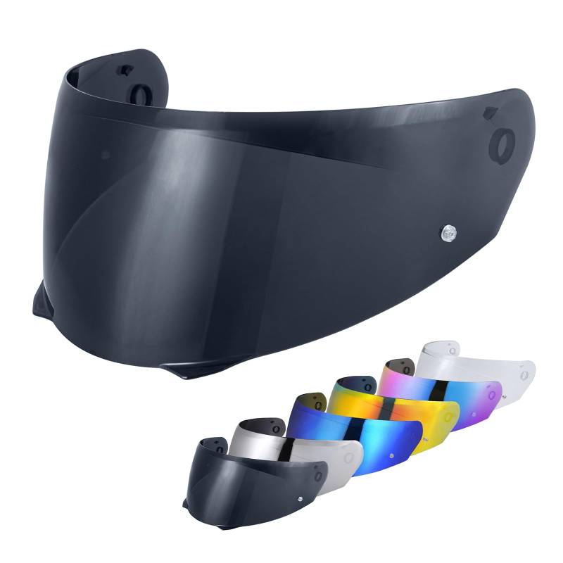 Helmvisier für HJ-33/I90, Motorradhelm Visier,Motorrad Windschutz Helm Objektiv Visier,Integralhelm Visier,Motorradhelm Visier Ersatz (Schwarz) von VCOROS