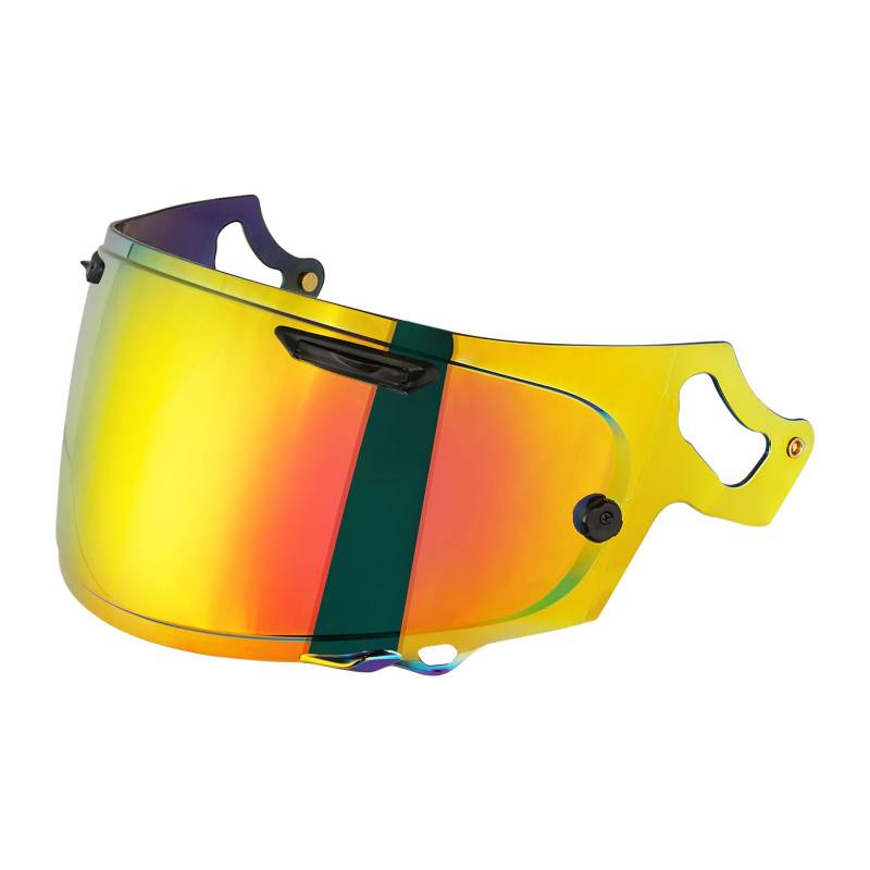 Helmvisier für Rx7v,Vas v-Chaser X,Quantum X,Signet X,Defiant X,Concept X,Profile V,Renegade V,Qv Pro Vas,Motorrad Windschutz Helm Objektiv Visier Vollgesichts (Chromrot) von VCOROS