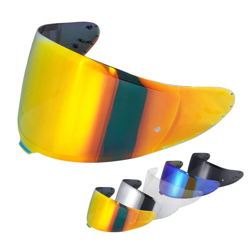 Helmvisier für Z8 NXR2 RF1400 RF-1400 CWR-F2 CWR-F2R,Motorradhelm Visier,Motorrad Windschutz Helm Objektiv Visier (Chrom Rot) von VCOROS